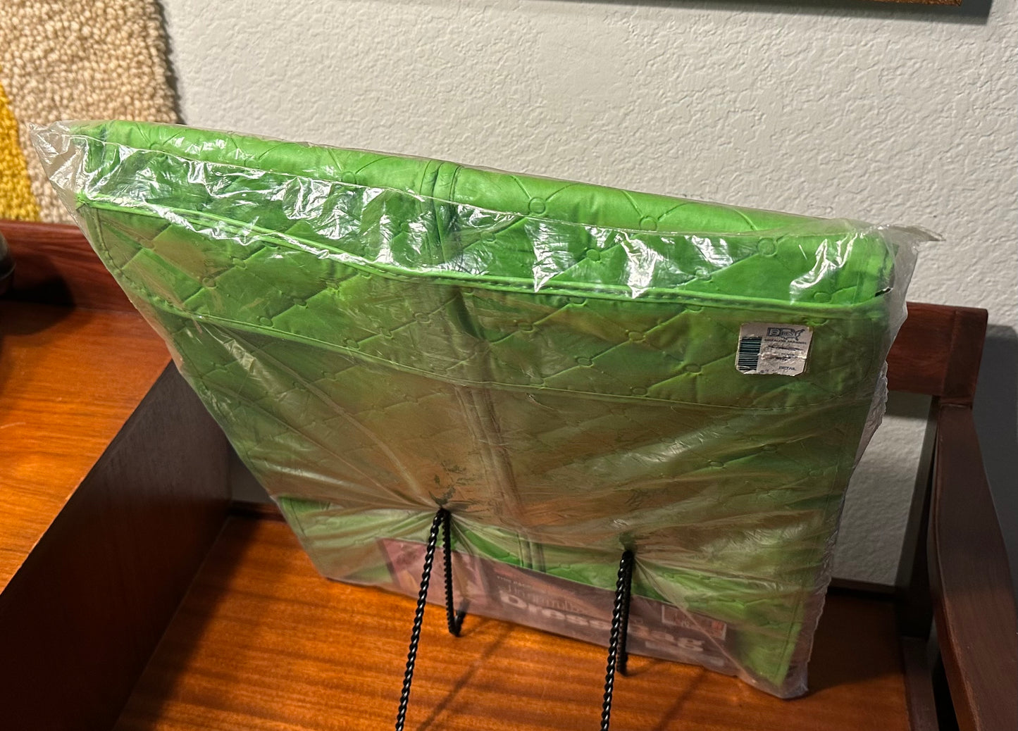 NOS Vintage “Parrot Green” Jumbo Dress Bag