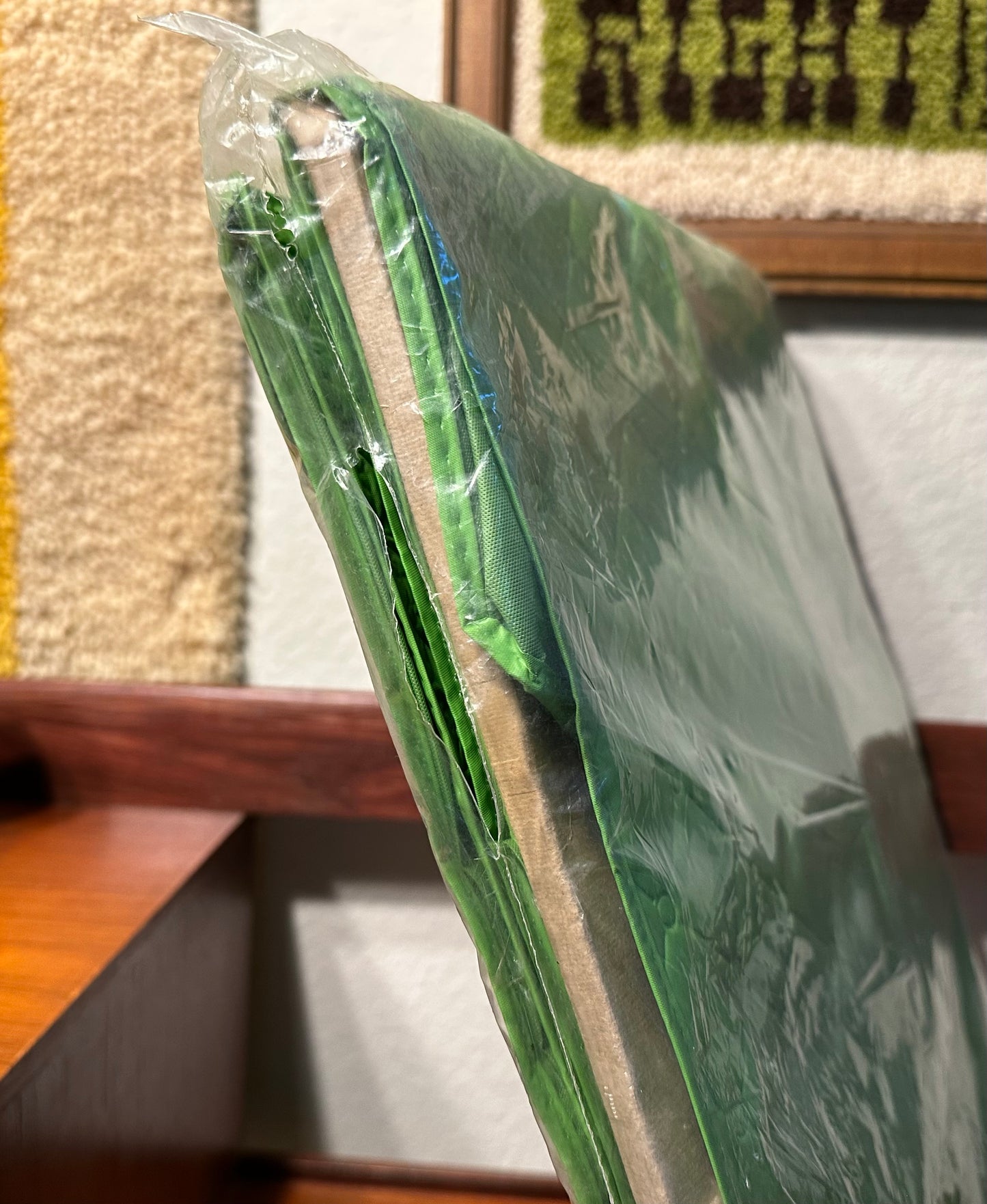 NOS Vintage “Parrot Green” Jumbo Dress Bag