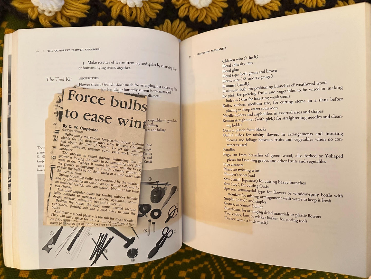 The Complete Flower Arranger By: Amalie Adler Ascher Copyright 1974
